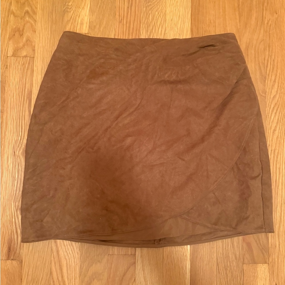 Abercrombie & Fitch Brown Vegan Suede skirt